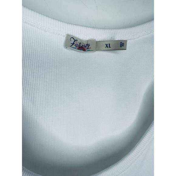 Faherty Sunwashed Rib Tank White Women’s XL Classic Clean Girl Preppy Quality - Picture 9 of 12